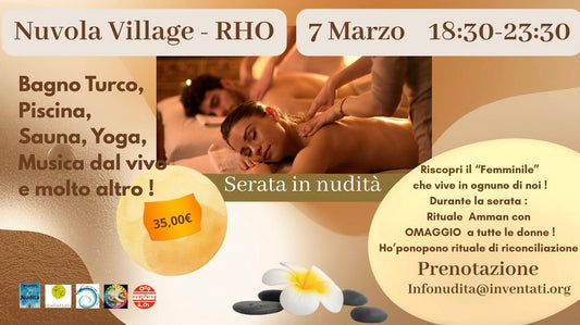 Serate in nudità RHO Milano 7 marzo