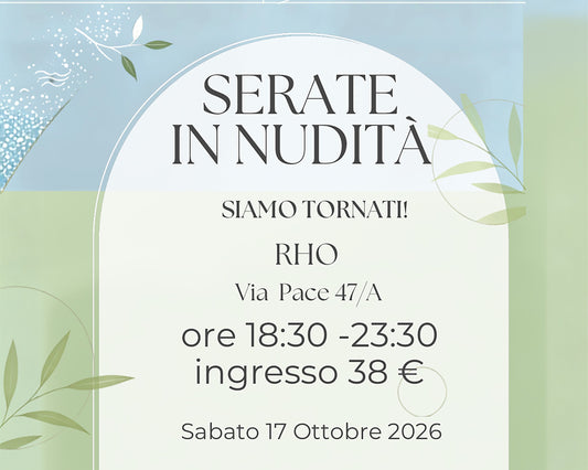 Serate In Nudità Rho MILANO
